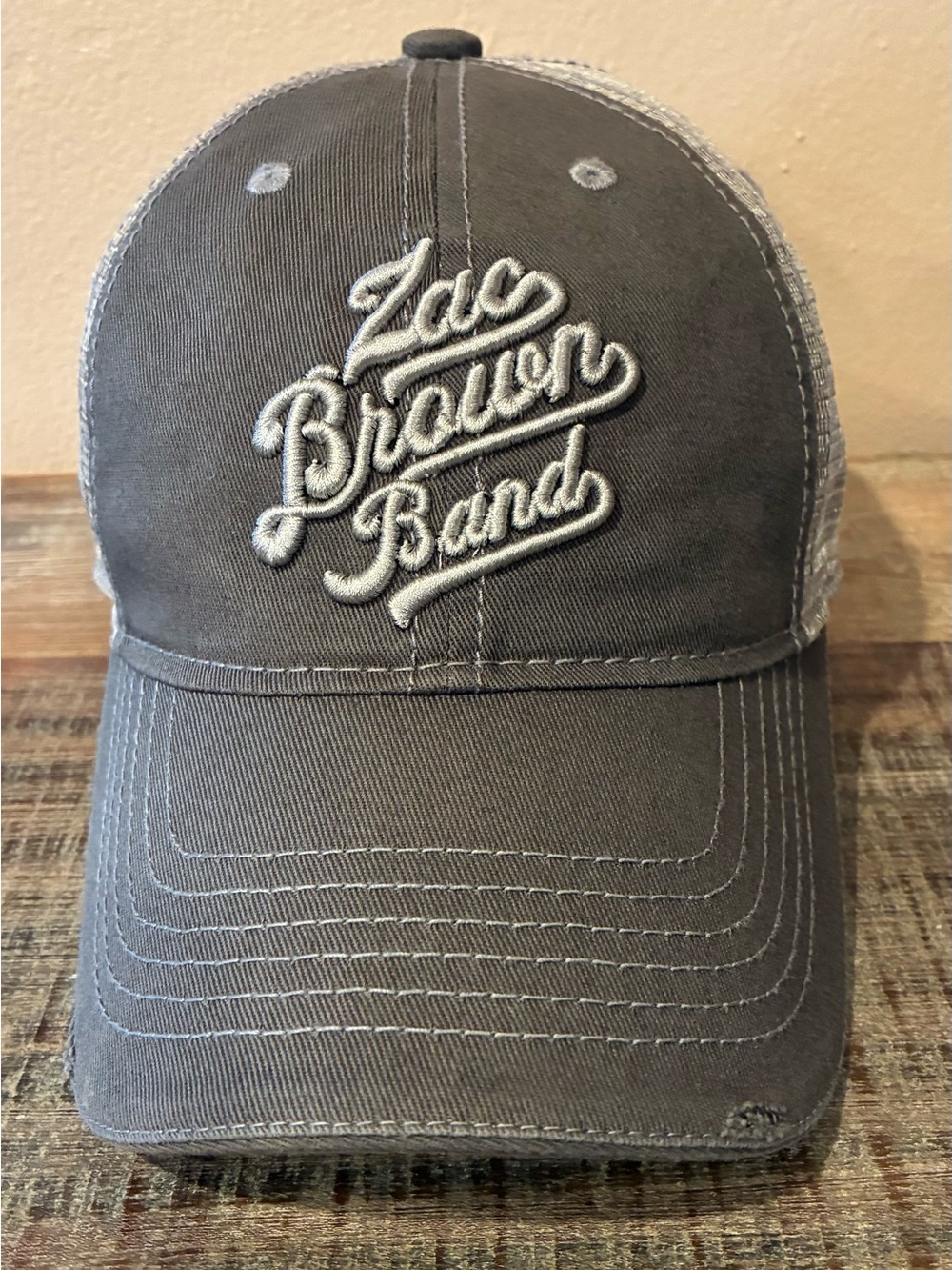 Zac Brown Band Southern Ground Trucker Hat Gray Snapback Mesh Cap